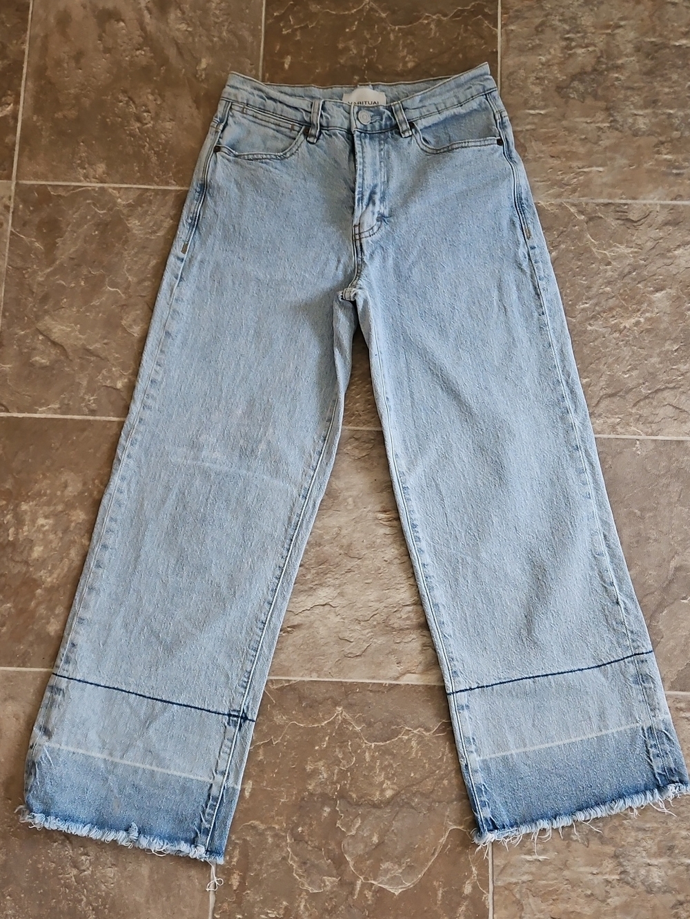 Habitual Light Blue Denim Jeans with Contrast Stitching